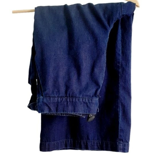 Mossimo 100% Cotton Womens Y2K Elastic Waist WideLeg Belted Chambray Pants XS - Picture 6 of 13